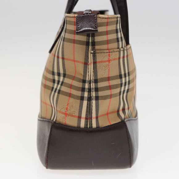 Burberry Nova Check Hand Bag Canvas Beige - Picture 4 of 16